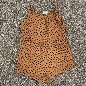 0-3 Month Old Navy Speckled Romper